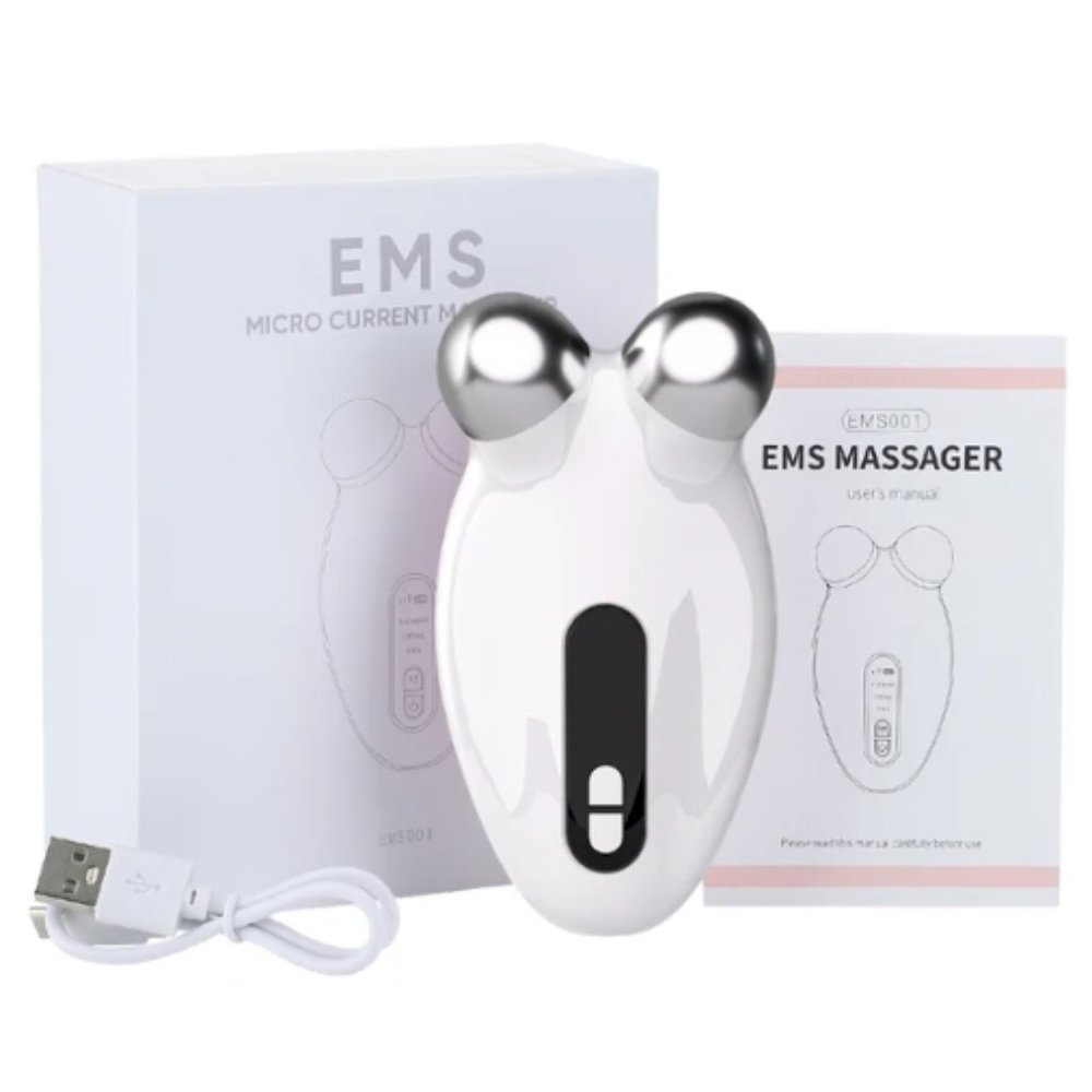 EMS Facial Massager Roller Microcurrent Face Lifting Machine V-Face Roller
